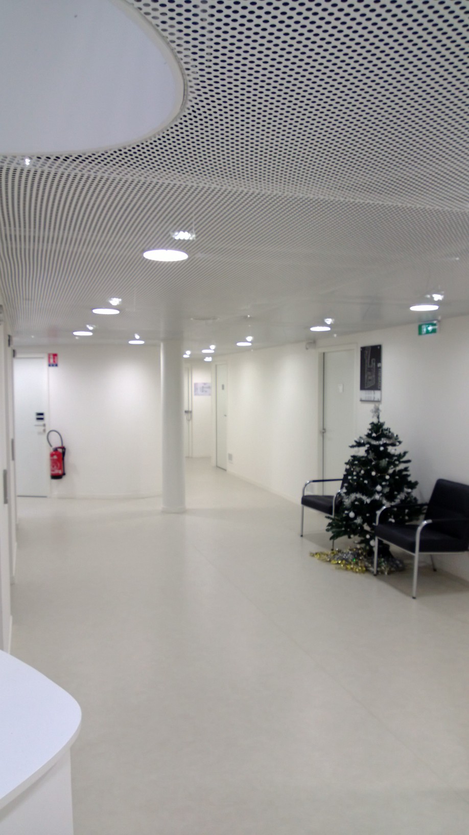 Plafond tendu dans un espace professionnel