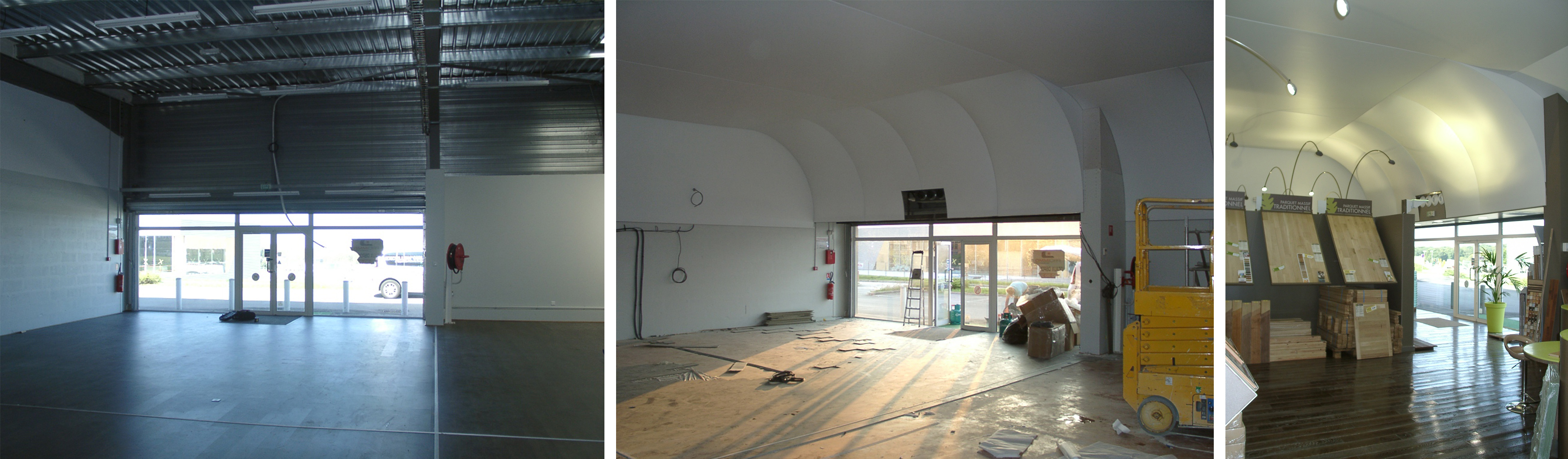 Plafond tendu dans une pièce moderne