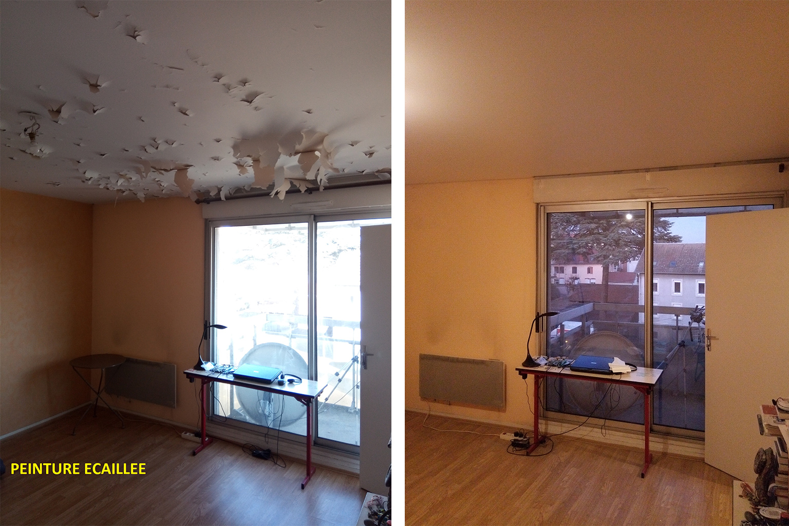 Plafond tendu avec éclairage intégré